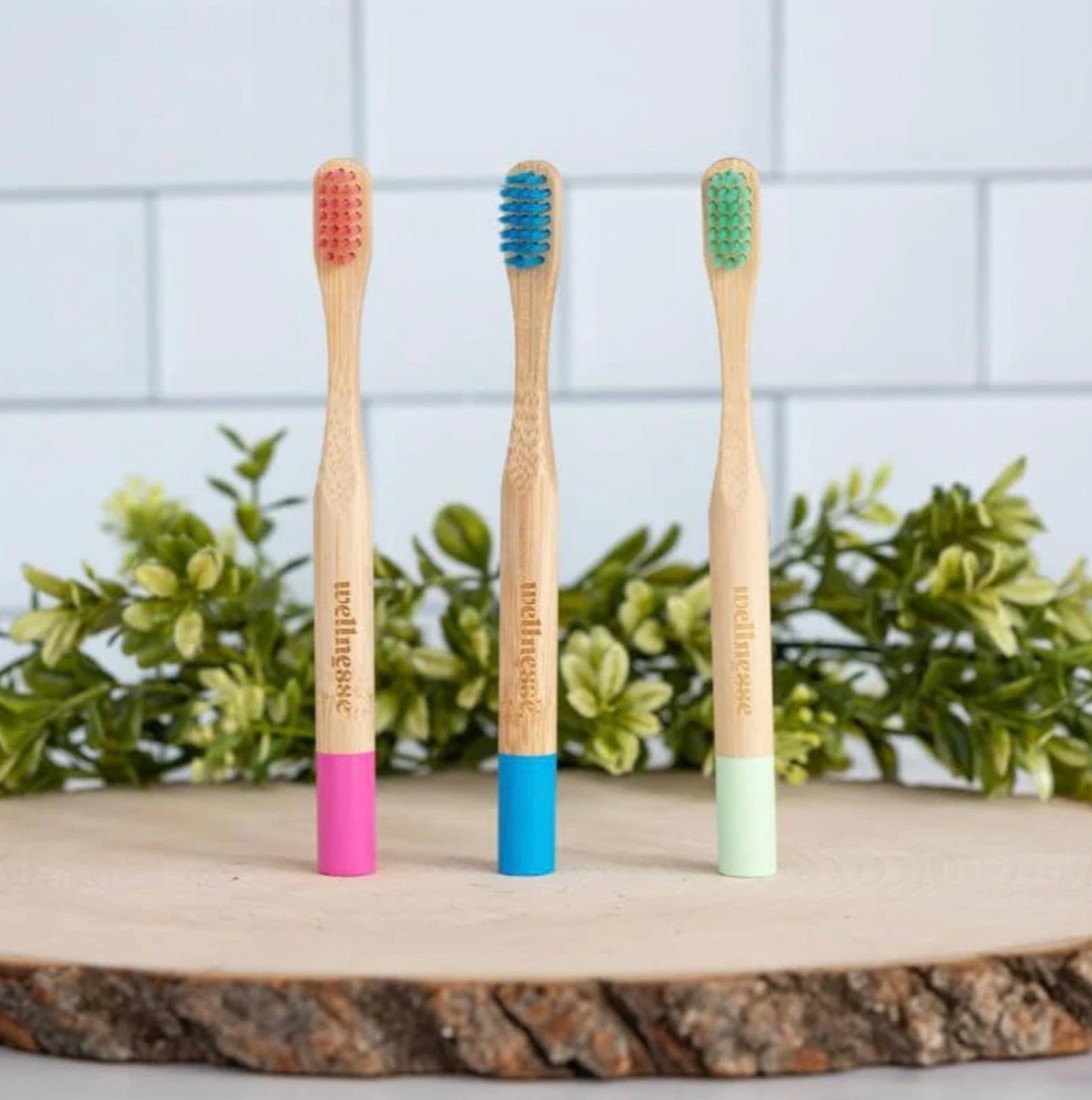 Children's Bamboo Toothbrushes - 3 Pack