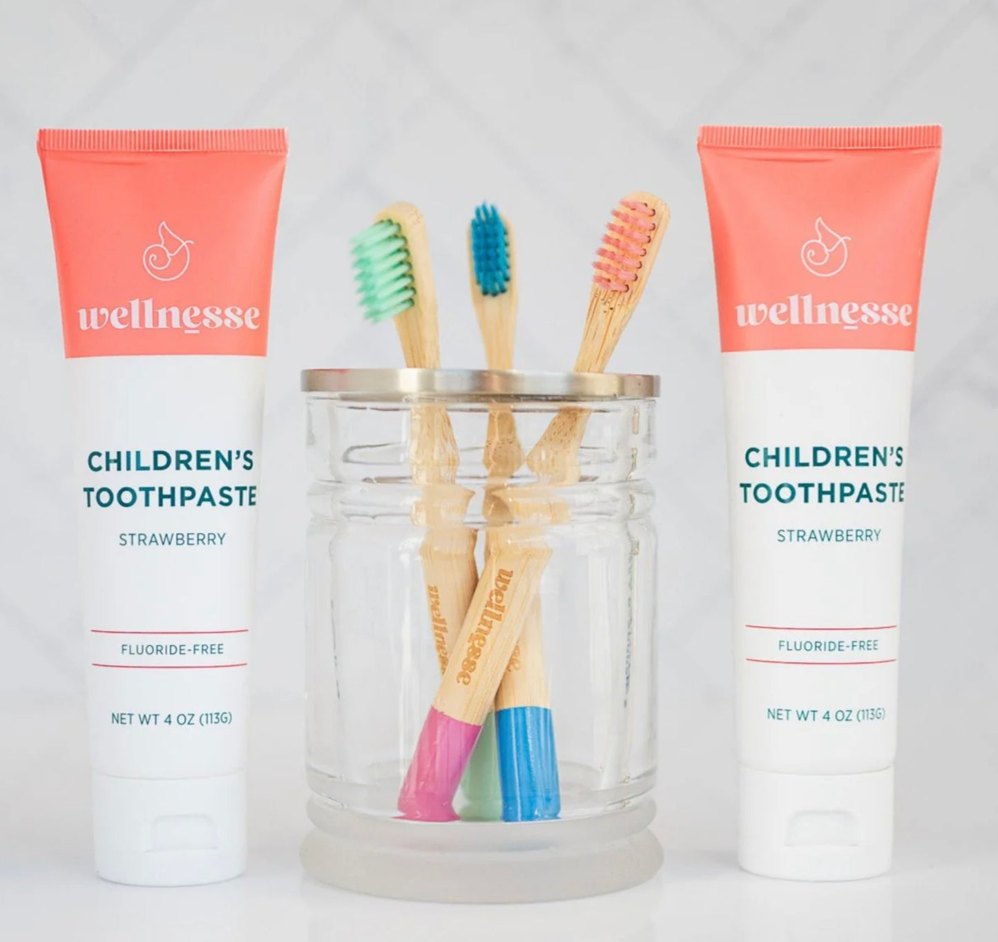 Children's Bamboo Toothbrushes - 3 Pack